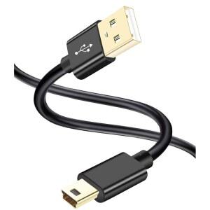 SCOVEE 캐논 파워샷 Rebel EOS DSLR ELPH 디지털 카메라용 미니 USB 케이블, GoPro Hero 3+, HD, MP3 플레이어, PS3 컨트롤러 코드, Garmin, Dash Cam, 데이터 전송 충전 충전기 와이어 0.9m(3피트)