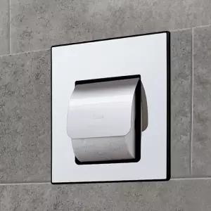 욕실 매립휴지걸이 스텐 화장실 IBA04CR매립형휴지이 크롬 두루마리 매입식 식이