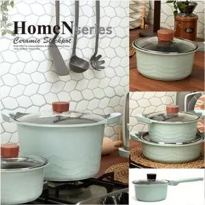 키친아트 홈앤 IH 세라믹 코팅 냄비 곰솥 전골 편수 양수 다용도 주방 부엌 디자인