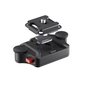 Freewell 백팩 퀵 릴리즈 클램프 - DSLR, 미러리스 카메라 및 0.6cm(1 /4인치) 나사 장치용 범용 마운트 야외 사진을 위한 가볍고 내구성 있는 클립
