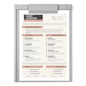 문구존 세로 클립보드 2p세트(A4) (그레이)집게화일 사무용화일 사무용 종이받침대 서류 결제판 결재 화일