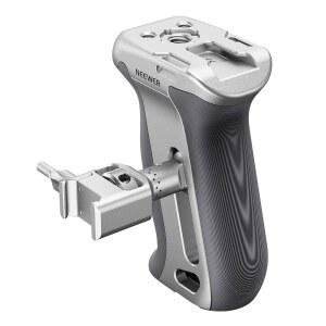 NEEWER 퀵 릴리즈 NATO 사이드 핸들, 클램프가 있는 인체 공학적 카메라 미끄럼 방지 그립, 콜드 슈, ARRI용 0.6cm(1 /4인치) 및 1cm(3 /8인치) 스레드, SmallRig 케이지와 호환, CA130