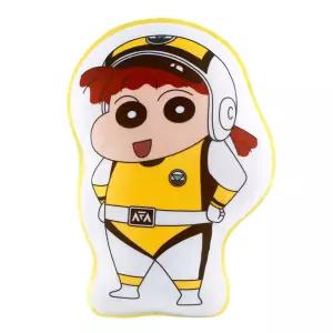 짱구x파워레인저 라인프린트 쿠션-유리 아이들이좋아하는 캐릭터 어린이날선물 침대 인테리어 콜라보 낮잠