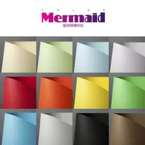 두성 칼라머메이드 A4 단색 10매 색지 색상지 종이 무늬지 미술 학습 교재 
