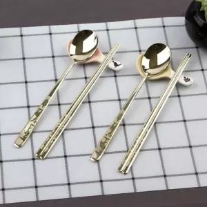 DMK 스텐 십장생 티타늄 수저 2P2P 스푼 포크