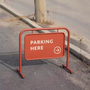 철제 디스플레이 입간판 업그레이드 안내판