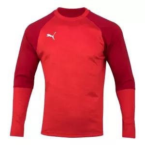 푸마 컵 트레이닝 코어 스웨트 (65707601)레드스포츠티 컬러 긴팔 운동 라운드 남성 셔츠
