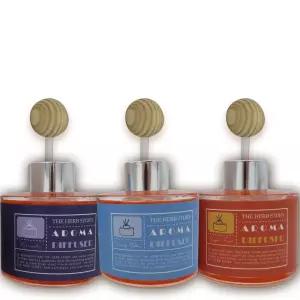 더허브스토리 아로마 디퓨저 8종 120ml 3개입실내 탈취제 용방향제 선물 오일 이사 집들이 선물용 자인디