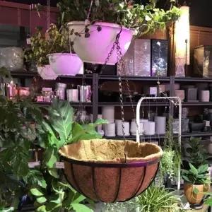 공중걸이 행잉 바구니 원형 일반형(대) 30cm 코코넛 야자화분 미니 인테리어 예쁜 감성 걸이식 부양