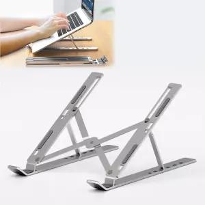 노트북 알루미늄 휴대용 접이식 거치대각도조절대 스탠드 높이대 높이 쿨러 쿨링받침대