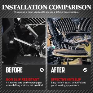 호환 오토바이 기어봉 레버 풋 페그 힐 페달  할리 투어링 로드 킹 일렉트라 스트리트 글라이드 FLHR 1988-