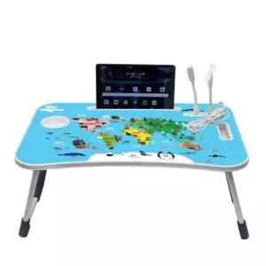 세계지도 USB 접이식 책상침대용테이블 다용도테이블 접이식테이블 멀티책