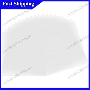 호환 -X07A 20Pcs 클리어 마일라 스텐실 시트 12 인치 빈 소재 호환실루엣 절단용