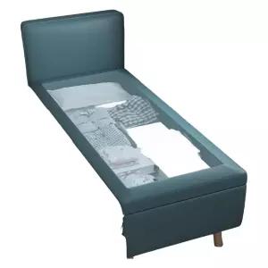 침대 연장 프레임 베드 낮은 사이드 그레이 의자 라이트 벤치 보조