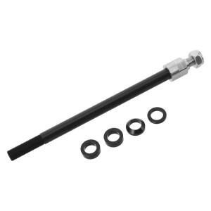 호환 자전거 트레일러 스루 액슬 M12x1.0 121.5-142mm 헤비 듀티 알루미늄 합금 스핀들 (후방 연결용)