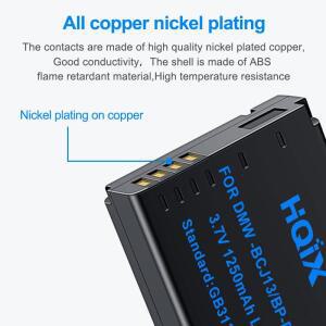 HQIX 라이카 D-LUX6 카메라용 BP-DC10-E 충전기 배터리