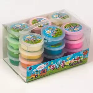 꾸밈 클레이 세트공작점토 찰흙 색클레이 놀이 컬러 플레이도우 공예