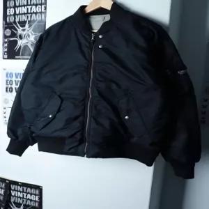 (M-L)커버낫 집업 바람막이 점퍼자켓 리버시블 항공 MA1 네이비19