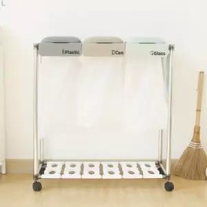 L11417 퍼블 분리수거함 3P 쓰레기통 휴지 재활용함 재품 대용량함 정리함 재활용 재분리