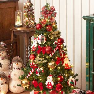 산타지팡이 크리스마스 트리꾸미기 장식세트(120cm용)소품 장식품 인형 용품 성탄 오너먼트