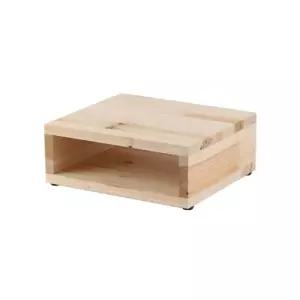 원목 삼나무 모니터받침대 보조BOX우드 선반 모니터대 거치대 노트북 컴퓨터 수납정리함 데스크 우드대