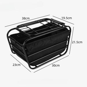 호환 자전거 바구니 - 산악/전자 고강도 후면화물 캐리어 | 퀵 릴리스를 이용한 애완동물 식료품 운송