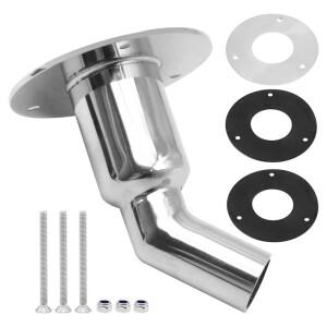 호환 YD-316 스테인리스 스틸 헐/배기구 24mm 튜브 파이프 소켓 하드웨어 웹스토 에버스파처용 (벤드)