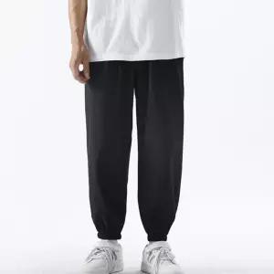 심플 베이직 남성 허리밴딩 와이드핏 조거팬츠밴팬츠 슬랙스 일자바지 작업복 술랙스 등산 스판 편한 면바