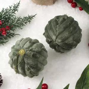 Jdt 장식볼 2P 10cm 세로줄폼이크리스마스 트리 트리볼 악세사리 액세서리 소품