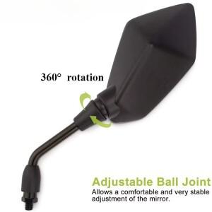 호환 오토바이 스쿠터 전기 자전거 백미러  거치대설치 도구 포함  8mm  2 개