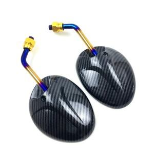 호환 혼다 스즈키 야마하 가와사키 스쿠터 두카티용 오토바이 백미러  8mm