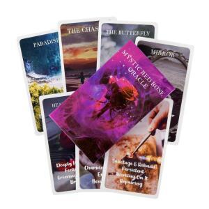 미스틱 레드 로즈 오라클 카드 점술 갑판, 영어 비전 에디션, 파티용 타로 보드 게임