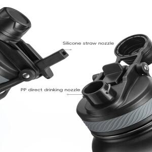 호환 ROCKBROS 자전거 열 스테인레스 물병 1.2L 대용량 스포츠 피트니스 러닝 워킹 주전자 액세서리