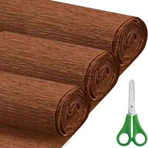 크레페 종이 롤17인치 x 8.2피트 3롤 DIY 선물 컬러 꽃 세트 어머니의 날 발렌타인데이 생일 및 결혼 장식