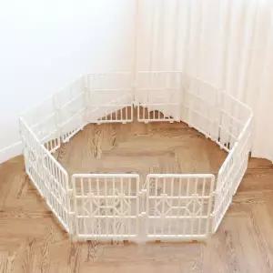 노마진 강아지 울타리 안전문 퓨어 화이트 소형 12p