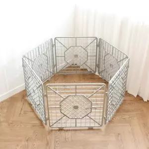 노마진 강아지 울타리 안전 가드 문 모던그레이 대형 6p