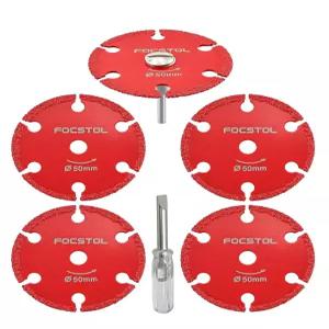 금속용 미니 다이아몬드 커팅 디스크 얇은 철 파이프 철판 볼트 및 나사를 자르기 위한 FOCSTOL 5pcs
