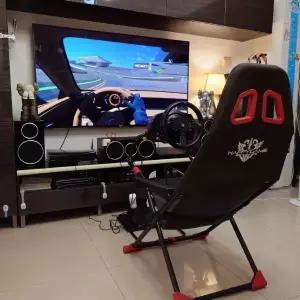 레이싱 게임 의자 게이밍 VR 고정 접이식 스티어링