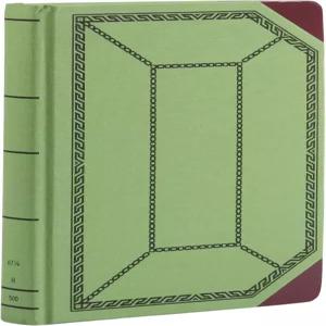 Boorum Pease 6718500R 레코드 /계정 장부 규칙 녹색 /빨간색 500페이지 12 1/2 x 7 5 /8