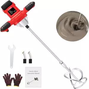 시멘트 믹서 휴대용 전기 콘크리트 속도 조절이 가능한 모르타르 페인트 사료 혼합 건식 벽체 그라우트