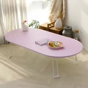 좌식 접이식 타원 밥상 12060 거실테이블