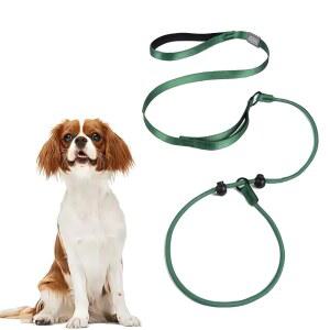 [미국배송] 도킴 5.6피트 X 1/2인치 헤비 듀티 반려견 루프 끈 소형견과 강아지를 위한 이중 패딩 손잡이가 있는 대형 중형견을 편안한 튼튼한 로프 슬립 목줄 반려동물 목걸이 및 리드 트레이닝(그린)