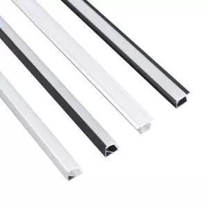 전등가리개 형광등 커버 LED 스트립 조명용 알루미늄 AL 합금 방열판 플랫 쉘 실버 블랙 PC 50cm 5mm 8mm 1