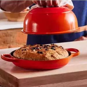 주물 베이킹 파이 무쇠팬 낮은 오븐팬 에나멜