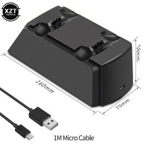 PS4 컨트롤러 USB 충전 도크 용 소니호환 호환호환 Playstation 4 Slim/Pro 무선 듀얼 게임 스테이션