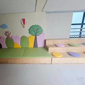 부여 공주 논산 어린이집 유치원 키즈카페 방염 준불연 어린이매트 바닥쿠션 벽매트 실측 시공