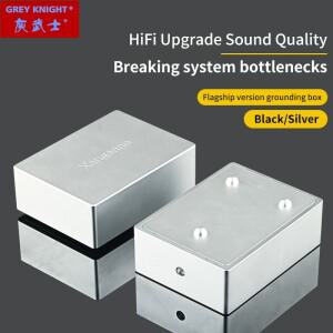 5NOCC 실버 도금 순수 접지선 알루미늄 스틸 hifi 상자 스피커 소음 감소 전자 블랙홀