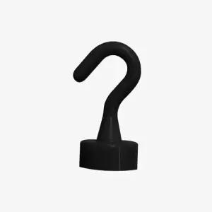 무광 컬러 네오디움 후크 자석 블랙 강력자석 WEC9DA5