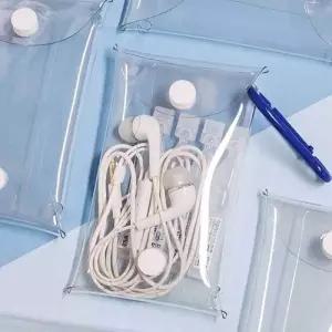 투명 카라비너 가방 7x12 화장파우치 WECA6A6