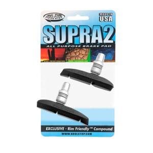 Kool Stop Supra 2 자전거 브레이크 슈즈 (스레드, 블랙)